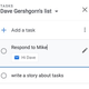 Linked emails in the Tasks app.
